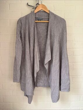 Barefoot Dreams Gray Open Front Draped Cardigan bamboo chic lite small medium